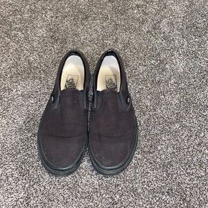 Black slip on vans